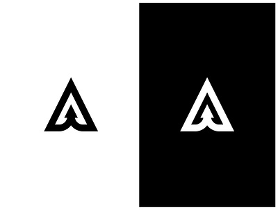 "A" Logo concept branding design illustrator logo