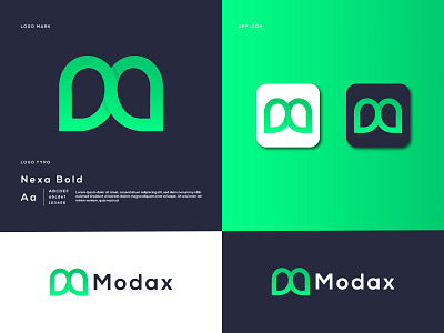M + D Letter Logo app branding design flat graphic design icon logo logodesign minimal typography