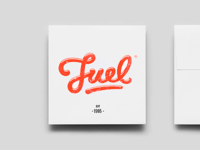 Fuel® fuel handwrite logo mark oldschool script typo