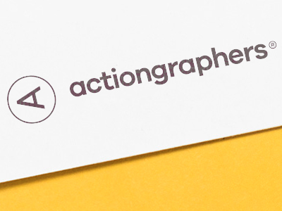 actiongraphers® a eye letter logo mark photography symbol wordmark