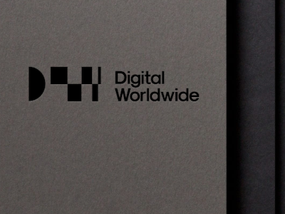 Digital Worldwide ® digital dw logo mark symbol