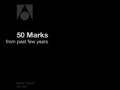 ®50 Marks bw invert logos marks petrov wordmarks