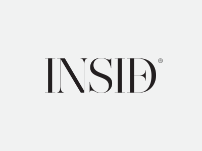 Inside logo mark serif