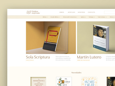 Website Design — Palabra Inspirada Bookstore