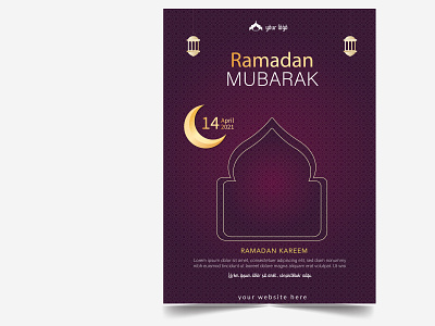 Ramadan Mubarak Flyer Template Design