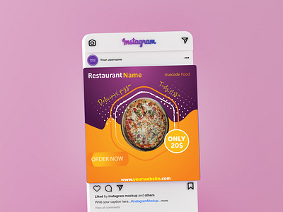 Restaurant Instagram Post Design