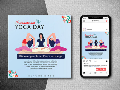 Yoga Day Instagram Post Design