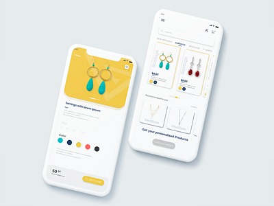 Accessories mobile app design