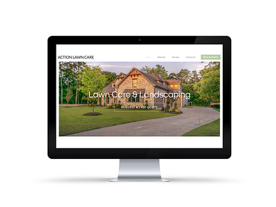 Action Lawn Care ui ux web web design webdesign website