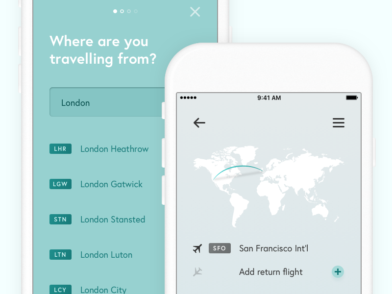 Lunair colourful colorful simple minimal clean ui ux mobile design product app ios