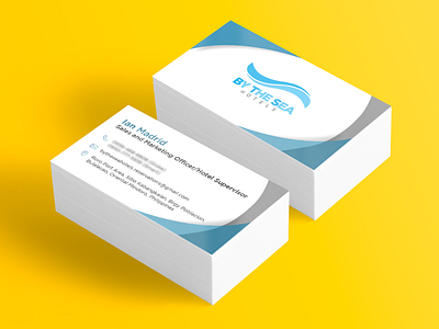 Business Card Design for By The Sea Hotels