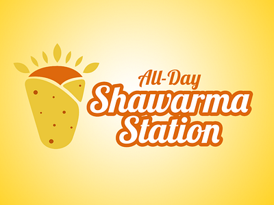 Logo Design for All-Day Shawarma Station branding food logo logo design restaurant restaurant branding