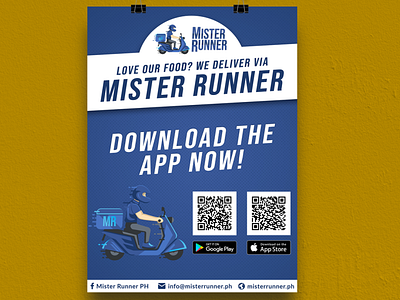 Banner Ad for Mister Runner banner ad banner ads banners delivery app delivery service