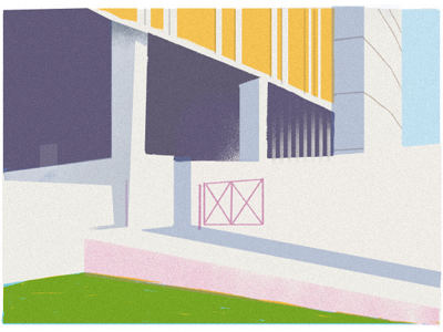VDHKh (1) architecture colours draw illustration landscape print