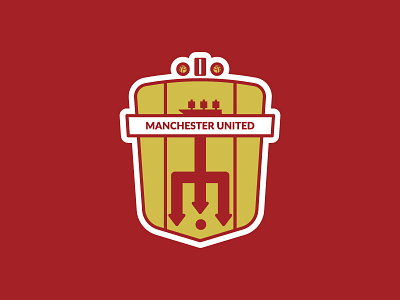 Manchester United Badge Redesign badge brand crest devil football logo manchester mark red satan