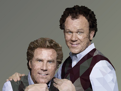Step Brothers brendan dale design illustration low low poly poly step brothers will ferrell