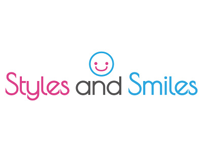 Styles & Smiles design emoji face font illustration logo mark smile smiles smiley type typography