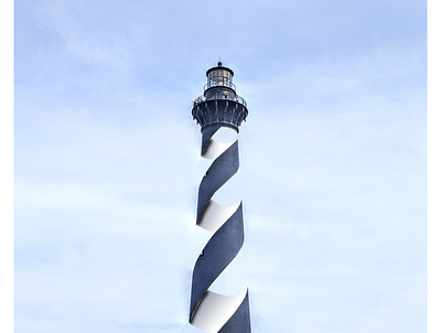 pencile lighthouse adobe photoshop graphic design