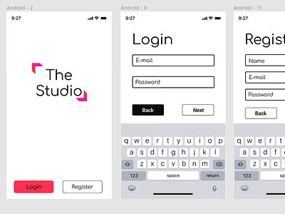 Studio App design figma logo typography ui