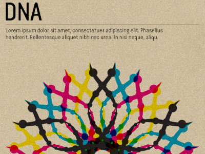 DNA overlay poster
