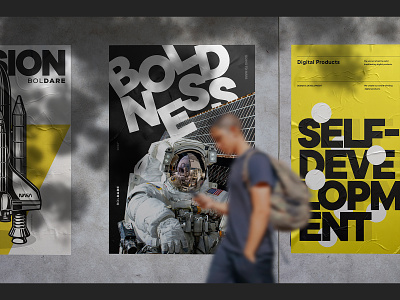 Posters 2022® astronaut boldare boldness branding cosmoc graphic design holocracy it poster rocket selfdevelopment street