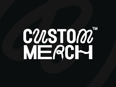 Custom Merch™ custom logo logotype merch nimpkish type