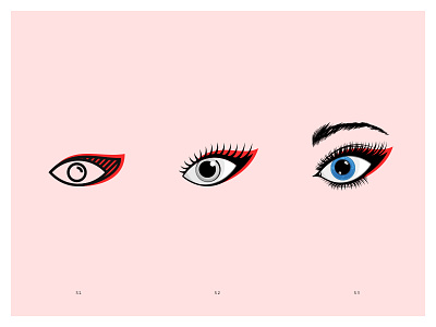 Eye icons eye icon illustration lashes pink rainbows set
