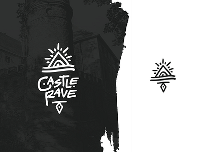 Castle Rave castle eye festival handdraw logo music rave runic script symbol symbols third