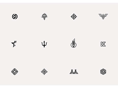 symbols v.1 design detail geometric icons lawyers letter logo minimal pictogram shaman star sygnet symbol triple