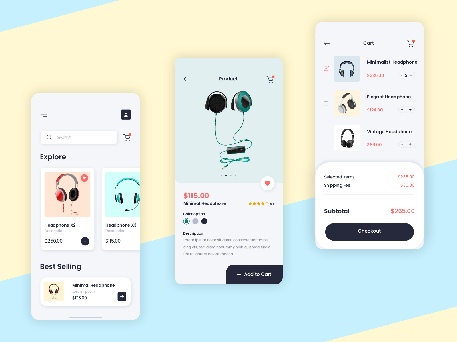 Headphone App Design by World  Technology Pvt Ltd on Dribbble