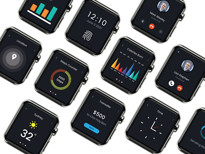 Clock Watch App app app design application application design application ui branding clock watch app design mobile app mobile app design mobile application mobile design mobile ui on demand trending design trending ui ui ux watch app web app