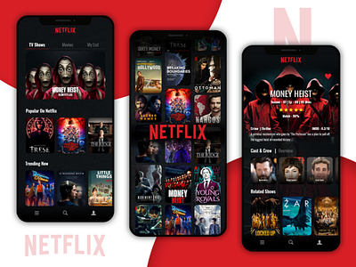 Netflix App Redesign app redesign