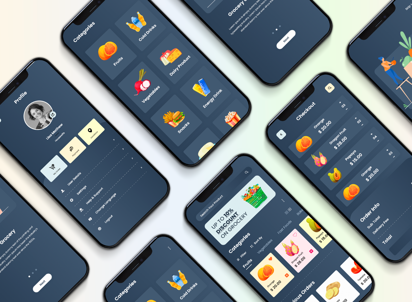 Grocery List App by World  Technology Pvt Ltd on Dribbble