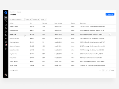 Bolt trucking - list view datagrid listing listview sidebarmenu table ui ux webui