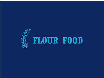 FLOUR FOOD graphic design illustrator logo design minimalist modern logo photoshop
