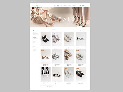 part.4 CATEGORIES CONCEPT\WEBDESIGN design project shoes shop ui ux webdesign website