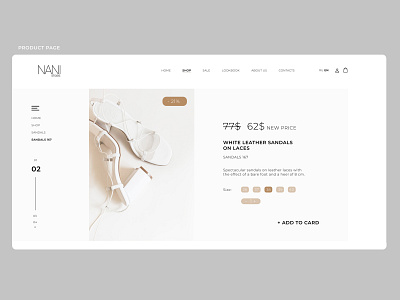 part.5 PRODUCT PAGE\WEBDESIGN design project shoes shop ui ux webdesign website