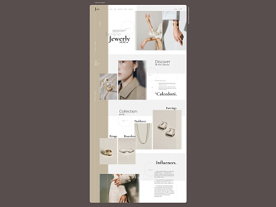 part.2 MAIN PAGE CONCEPT\JEWERLY\WEBDESIGN design fashion fashion design project ui ux web webdesign website