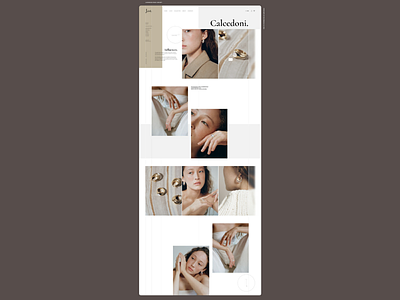 part.4 LOOKBOOK PAGE CONCEPT/JEWERLY/WEBDESIGN ui ux webdesign