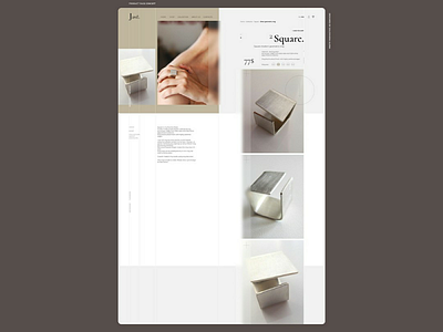 part.6 PRODUCT PAGE CONCEPT/JEWERLY/WEBDESIGN ui ux webdesign