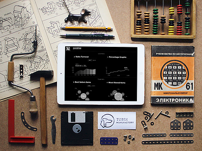 UX process metaphor desk interface ios ipad items photography studio tools ui ux workplace workspace