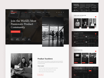 The Product Folks (Website landing page design)