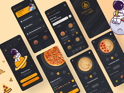 Pizza App Design🍕 figma figmadesign ui uidesign uiux uiuxdesign