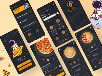 Pizza App Design🍕 figma figmadesign ui uidesign uiux uiuxdesign