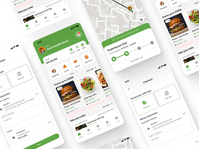Marketing Food for Mobile Apps animation app design food mobile mobile apps order ui ux website