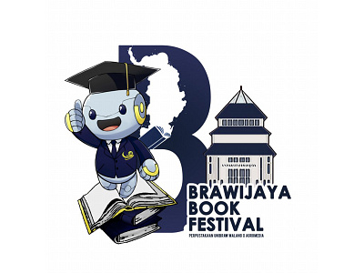 Logo Pameran Buku Universitas Brawijaya Malang art branding design design grafis icon illustration illustrator logo logos typography vector