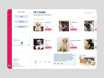 Petzone - petshop website