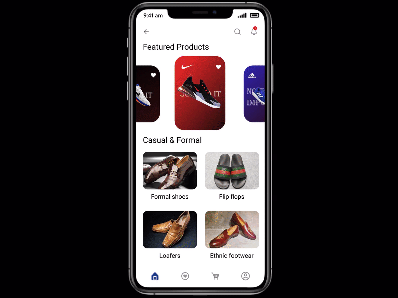 Fashion footwear app branding e commerce e commerce design fashion mobile design product product design shopping app ui ui design