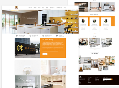 Design website Phuc Hung branding ui