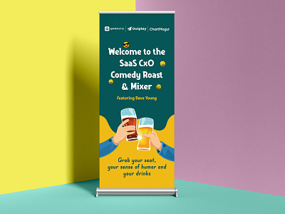 Saas Roast night - Standee design